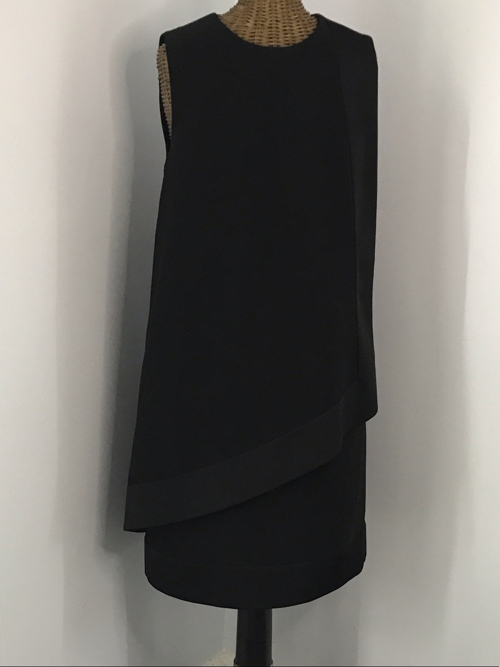Ted Baker London Black Asymmetric Layer dress